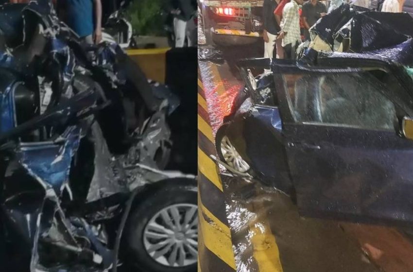  നിർത്തിയിട്ട ലോറിയിൽ കാർ ഇടിച്ച് കയറി; രണ്ട് പേർക്ക് ദാരുണാന്ത്യം