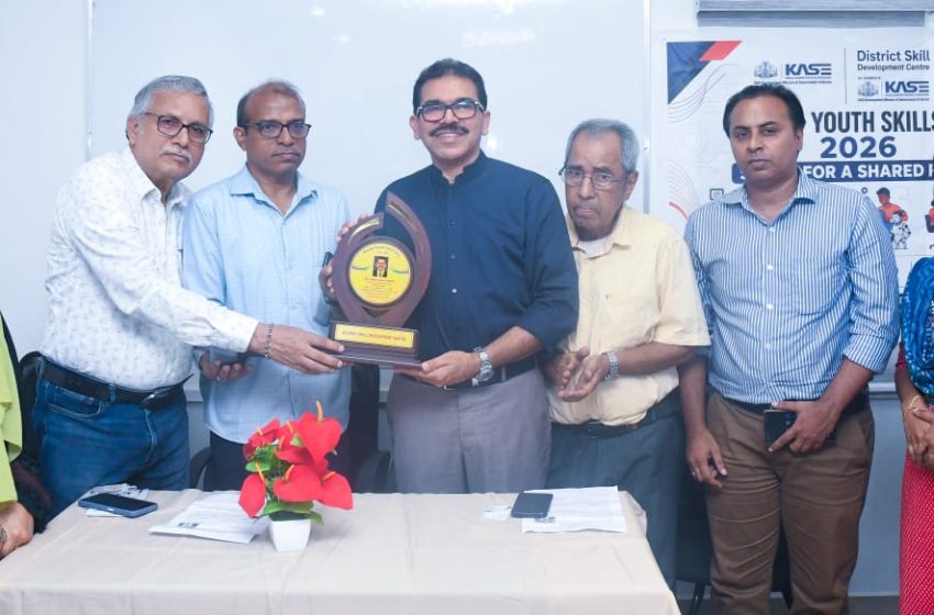  ആഗോള യുവജന നൈപുണ്യ ദിനാചരണം ; അബ്‌ദുൾ ജലീൽ എടത്തിലിനെ ആദരിച്ചു